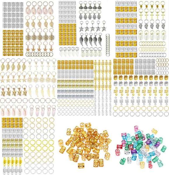 

metal african hair rings beads cuffs tubes charms dreadlock dread braids jewelry decoration accessories8043029, Pink