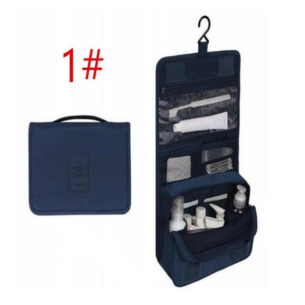 

women cosmetic bag organizer waterproof large capacity hook travel bag hanging toiletry wash bag men makeup bags 12 colors274a, Blue;pink