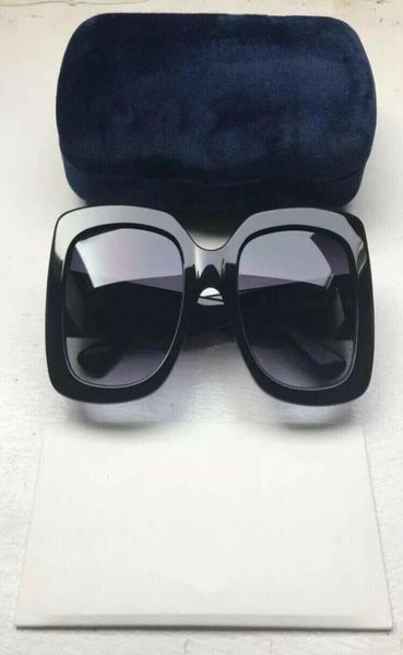 

designer sunglasses summer style women sunglasses ladies oversized square full frame uv protection fahion mixed color with box5729517, White;black