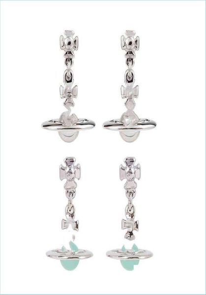 

charm charm womens designer sier diamond rivets fl planet three-nsional earring hook punk drop delivery 2021 jewelry earrings day dheos19596, Golden