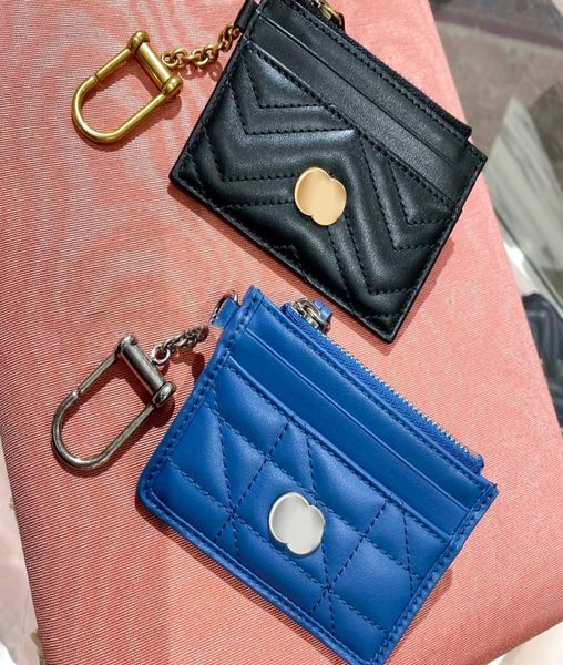 

designer woody passport card case genuine leather card holder luxury wallets bags purses key pouch womens men wristlets keychain p1591887, Brown;gray