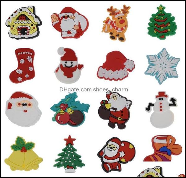 

shoe parts accessories shoes 100pcs/set wholesale jibbitz pvc soft rubber charms xmas gift sandals drop delivery mix randomly5074271, White;pink