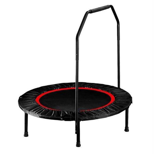 

foldable mini trampoline fitness rebounder with foam handle jumping exercise trampoline for kids adults indoor house play327j