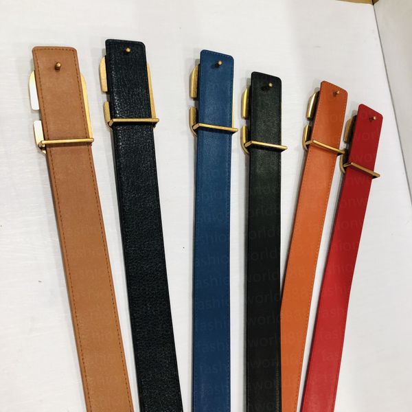 

classic solid color gold letter belts for women designers luxury designer belt vintage pin needle buckle beltss 6 colors width 3.8 cm size 1, Black;brown