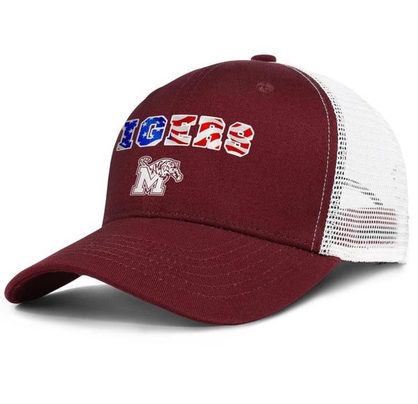 

memphis tigers basketball old print logo mens and women adjustable trucker meshcap custom cool custom trendy baseballhats starbuck1705768, Blue;gray