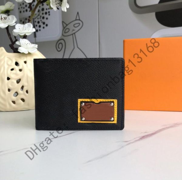 

m60895 whole original box luxury real leather wallet code short wallets card holder women man classic pocket purse2404747, Red;black