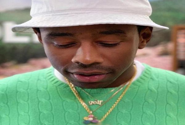 

golf blingbling flower angel diamond hip hop necklace tyler the creator6500338, Silver