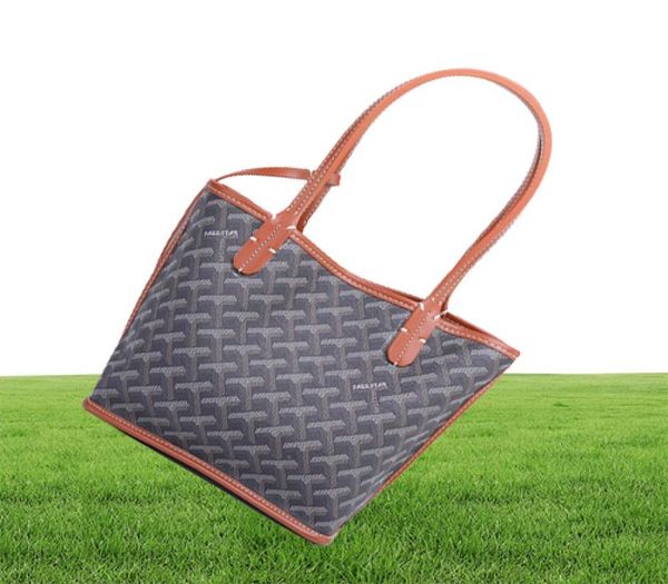 

2023 mini doublesided shopping bag goy europe and the united states leather available4114742