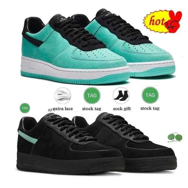 

new tiffany airforce 1 1837 shoes black multi color running shoes dz1382-001 sneakers for men and women trainers 36-45