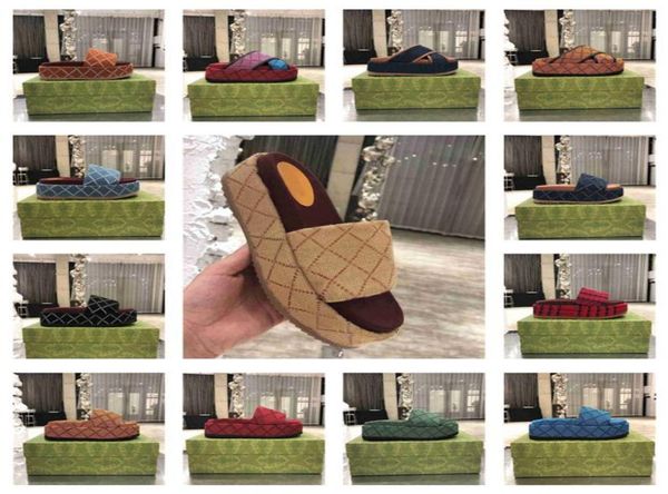 

new 2023 beach slippers fashion thick bottom designer women shoes cartoon alphabet lady platform leather heels slides high he1532248, Black