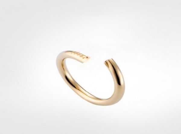 

luxury fashion narrow nail ring classic elastic opening titanium steel jewelry couples more beautiful original gift box pac1656919, Silver
