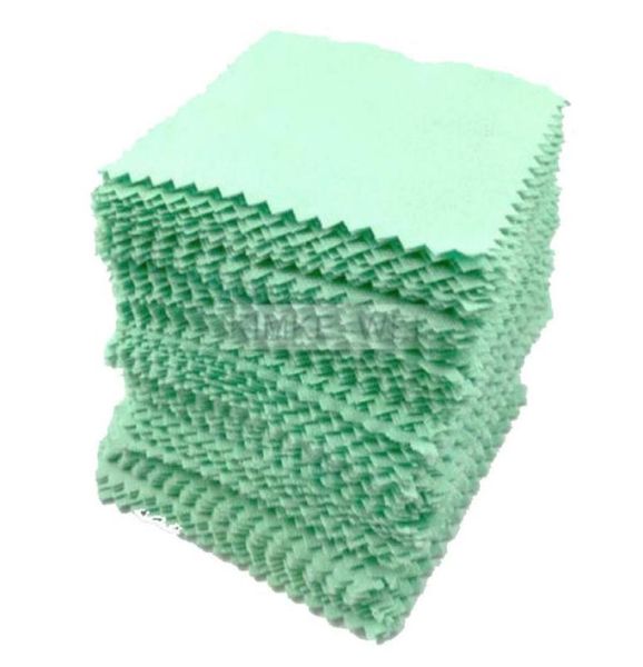 

50pcs fashion bulk green silver polishing cloth sterling 925 silver jewelry cleaner antitarnish6737603, Blue