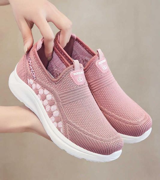 

dress shoes slip on casual women shoes resilient shallow running shoes summer slippers mesh breathable sport shoes vulcanize non s8991818, Black
