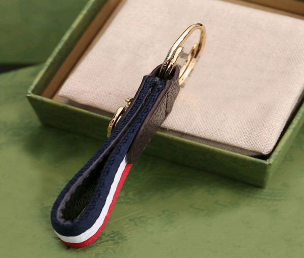 

charm canvas leather key ring key chain holder designer keychains keyring accessory unisex2797857, Silver