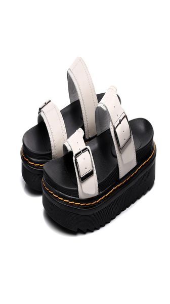 

slipper slippers beach shoes minecraft dams slides for seniors heren women summer cowhide genuine leather solid sport buckle 2021 8606989, Black
