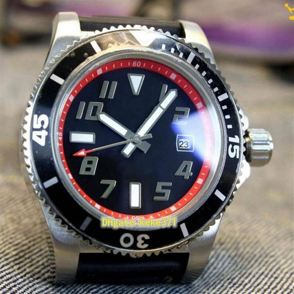 

2 style excellent wristwatches superocean a1736402 ba31 224x a18ba 1 42mm rubber bands strap automatic mechanical men228l, Slivery;brown