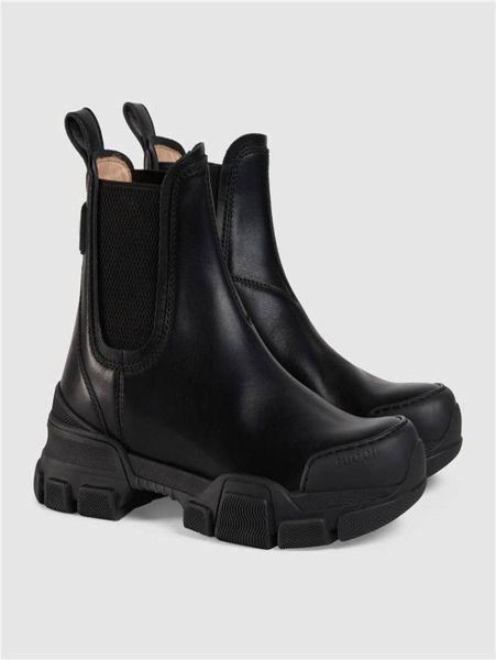 

women boots designer shoes allmatch smoke tube martin boot summer thin section 2021 autumn and winter in the british style thick 4320244, Black