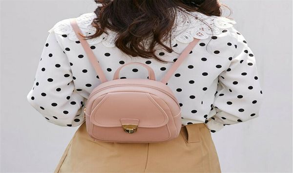 

2019 women leather backpack children backpack mini backpack women cute panelled backpacks for teenage girls small bag 3169403
