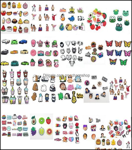 

shoe parts accessories shoes pvc buckle for charms pins buttons charm drop delivery 2021 vuutb1374323, White;pink