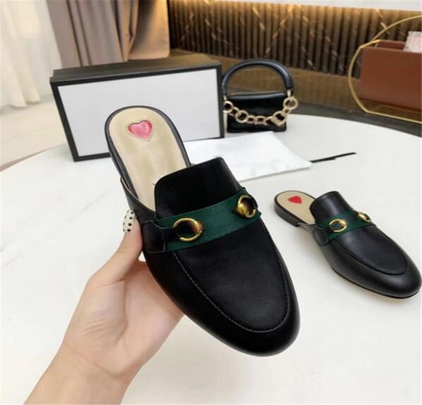

women men summer slippers sandals bench shoes stylish casual flat genuine leather printing mental buckle versatile soft sole comfo5120054, Black