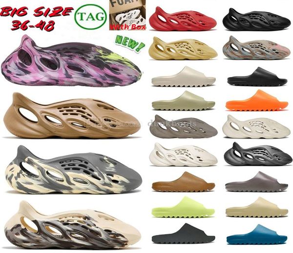 

designer sandals mens womans sliders mx carbon runners slide slippers vermillion mineral blue onyx pure ochre bone resin desert ararat black