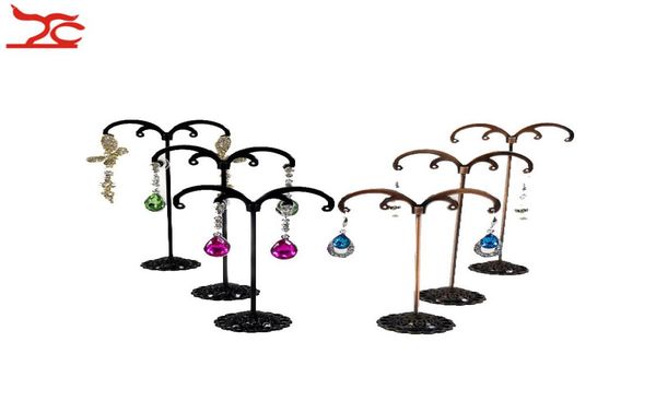 

new fashion 3pcsset metal jewelry organizer holder rack black antique mshape earring stud bracelet organizer ornament hanger sta6117567