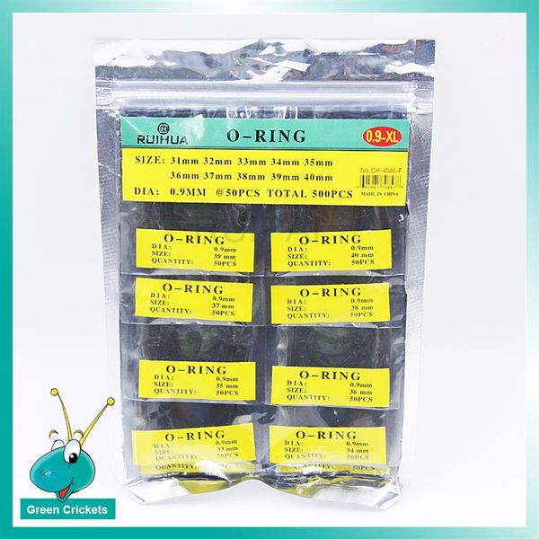 

whole 500pcs bag 0 9mm wire diameter 31mm - 40mm watch waterproof o ring kit watch o-ring set for watchmakers187g