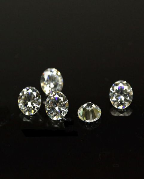 

1000pcslot 17mm24mm 3a quality lab created diamond white round cubic zirconia loose cz stones for jewelry making5222090, Black
