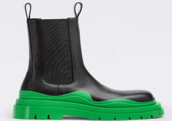 

women boots chunky boot fashion anti-slip platform bootie real leather crystal outdoor martin ankle designer tire botega storm tires up97573, Black