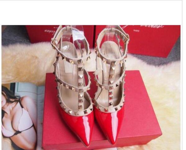 

newwomen high heels dress shoes party fashion rivets girls pointed toe shoes buckle platform pumps wedding shoes black white 9808384