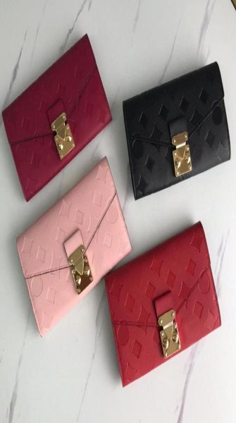 

fashion designers zippy wallet mens womens leather zipper wallets flowers coin purse handbags long card holder clutch7072067, Red;black