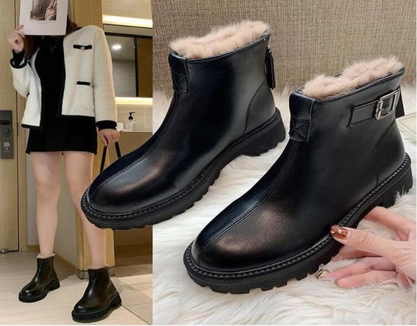 

new brand women boots snow boots ol women shoe cute winter snow boots lucky 9004615, Black