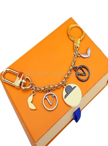 

charm designer fashion keychains letter keychain bags car key chain flowers design accessories men women decoration9434569, Silver