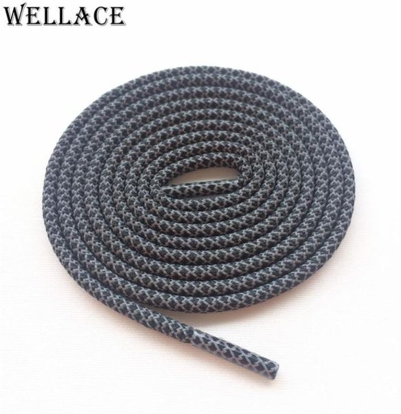 

wellace round rope 3m laces visible reflective runner shoe laces safty shoelaces shoestrings 120cm for boots basketball shoes6581991, White;pink