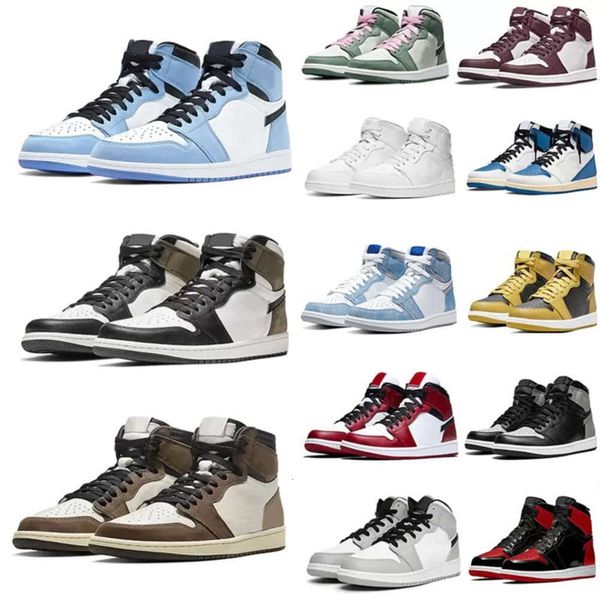 

dark jumpman university mocha unc light 1s shoes red basketball smoke grey hyper chicago bred royal silver toe shadow twist mens womens runn, Black
