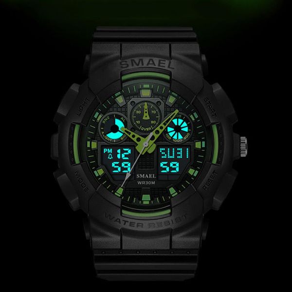 

men sport led digital male clockwristwath mens watch brand luxury relogios masculino montre homme ws10272431, Slivery;brown