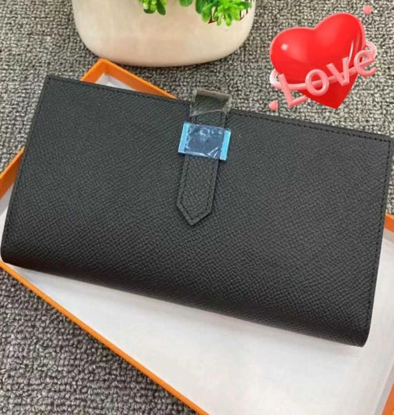 

luxury designer handbag 2022 stylish and versatile purse leather wallet women039s long drawcase new multi card large capacity f2290831, Red;black