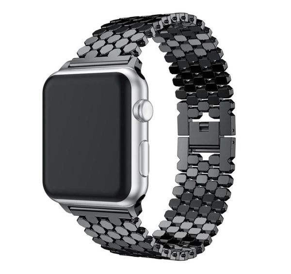 

stainless steel band for apple watch 38mm 40mm 42mm 44mm watchband for apple iwatch series 4 3 2 1 strap bracelet belt5528689, Black;brown