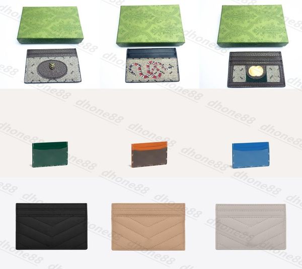 

2022 famous women g passport holders designer wallet leather gy canvas luxury printing retro mini bank card bag card fashion zero 6999495, Brown;gray