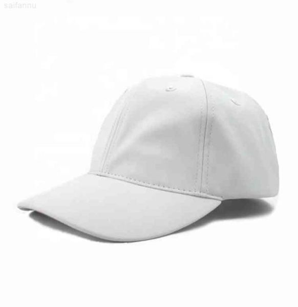 

2021 new arrival white leather baseball hat cap01234563086494, Blue;gray