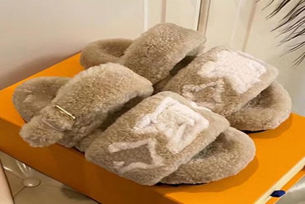 

women paseo comfort fur slippers plush sherpa fleece furry sandal designer luxury warm winter wool shoes paris fashion vintage buc2404442, Black