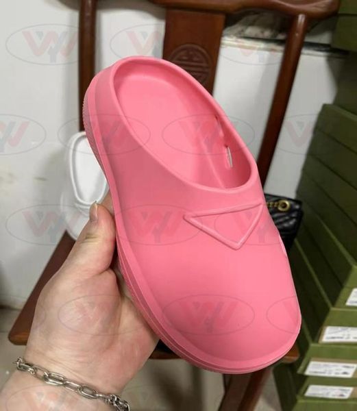

rubber mules slippers couples slipper beach shoes scuffs versatile design sandals loafers muller shoes upper with heatsealed2544010, Black