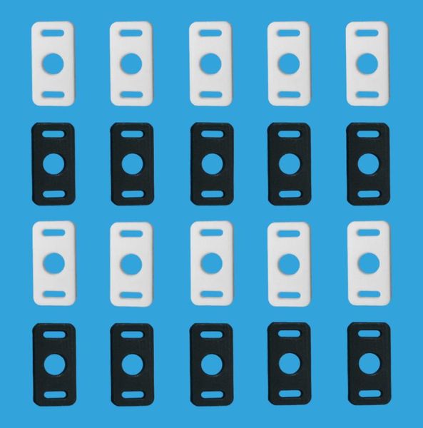 

100pcslot pvc white and black shoelace buckle charms shoe lace adapter children girls cute shoelace decorations as gift8883486