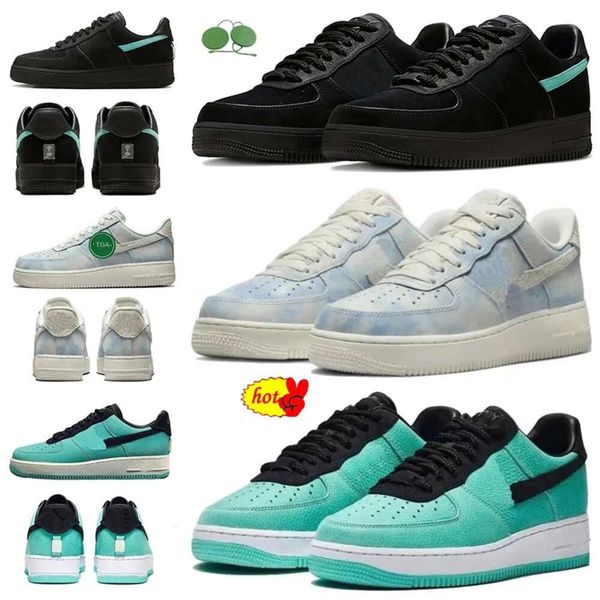 

2023 new authentic tiffany x 1 low mens running shoes sneaker black blue multi color dz1382-001 men women sports sneakers with original box