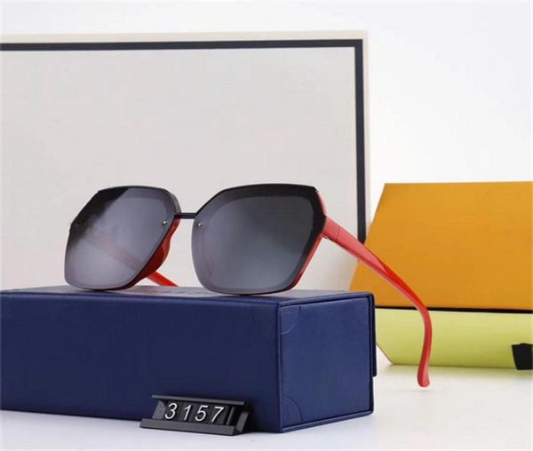 

2021 luxury brand designer sunglasses male and female polarized large frame square outdoor fashion glasses suitable fo3260990, White;black