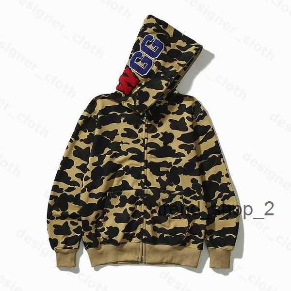 

bape mens hoodies designer hoodie shark luminous bathing ape sweatshirts letters camo hoody oversized cotton zip sweaters hoodys embroidered, Black