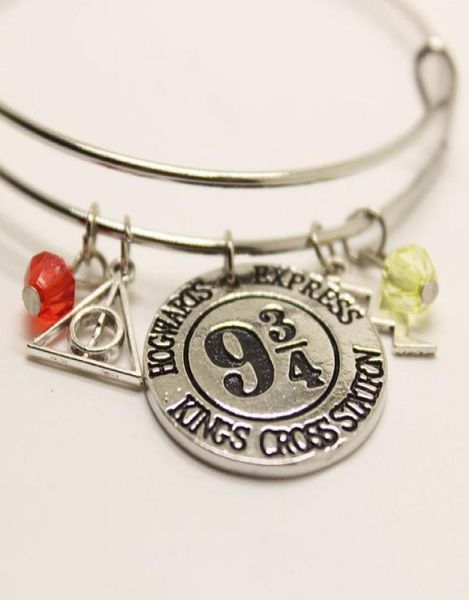 

12pcs/lot new fashion hp jewelry " express" charms pendant expandable bracelet/necklace for women gift5706242, Golden;silver