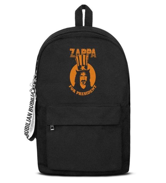 

classic frank zappa burnt weeny sandwich canvas bookbag basic backpack adjustable school student traveling daypack mustache frank 1591438
