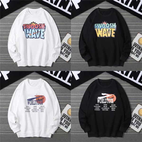

spring and autumn men's hoodie long sleeve no hat running fitness outdoor trend letter pattern design comfortable fashion brand solid c, Black
