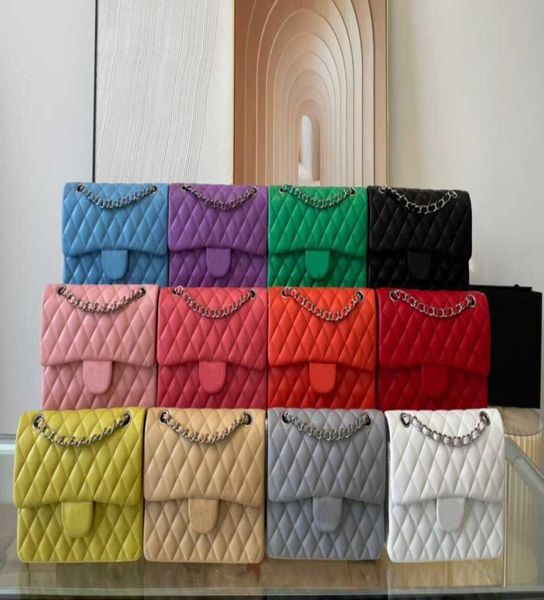 

2021 new bag classic lady handbag diagonal bag leather 23cm7032186